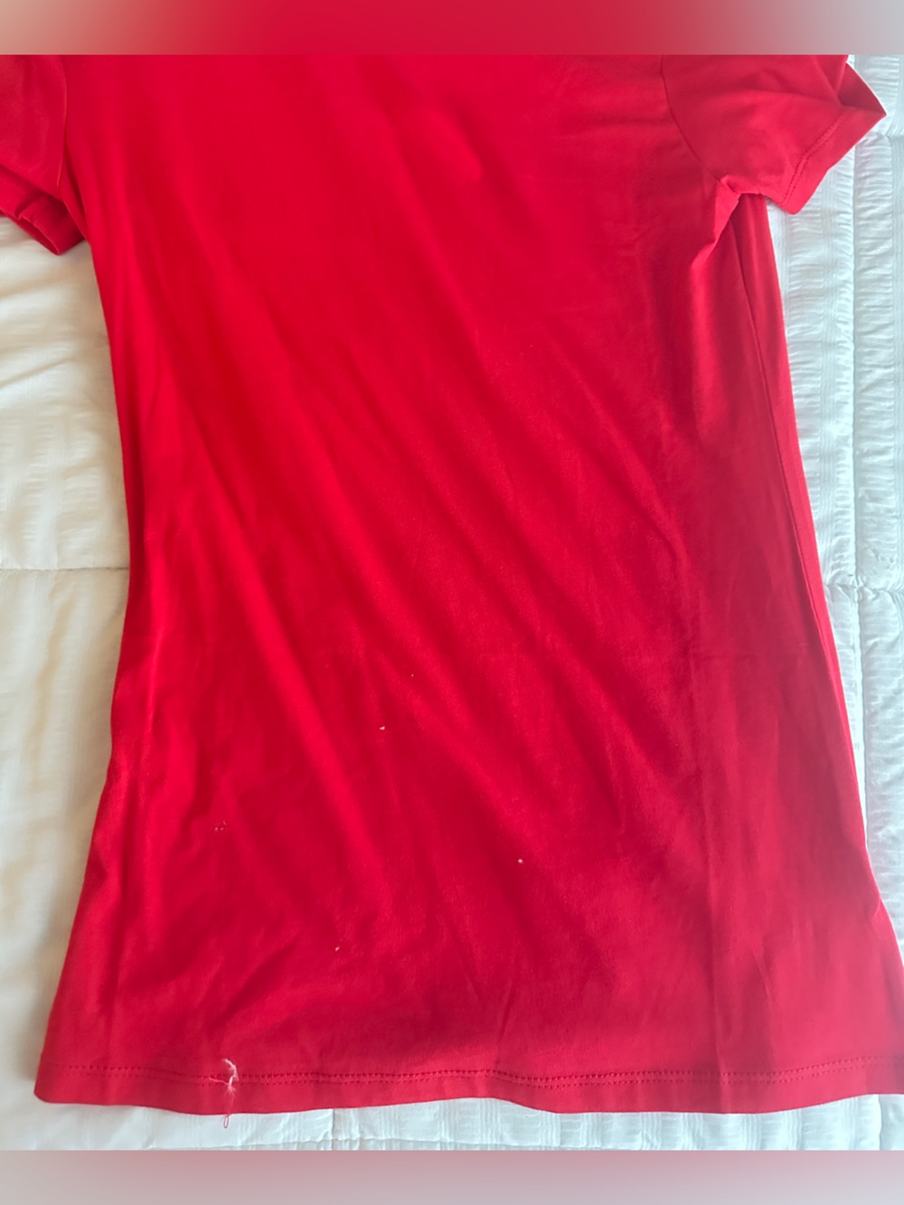 Fashion Nova Red Short Sleeve Crewneck Tee